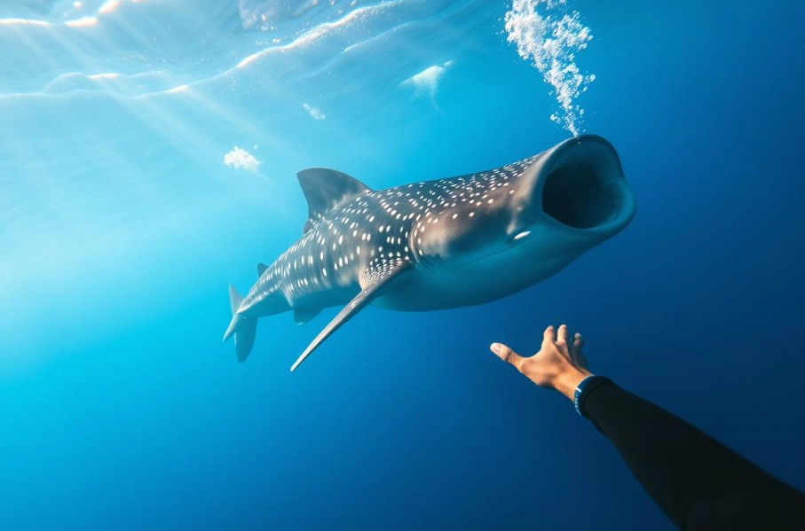 whale shark encounter