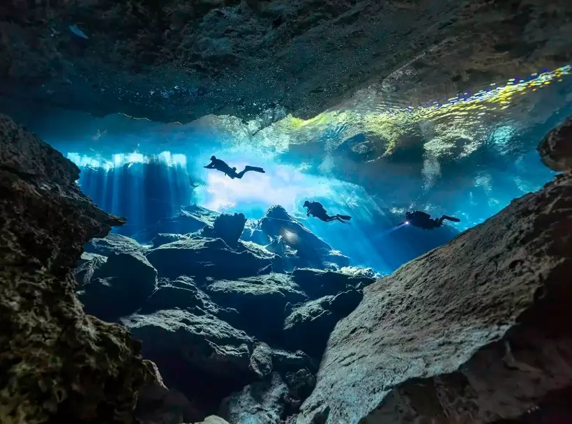 cave diving Yucatan