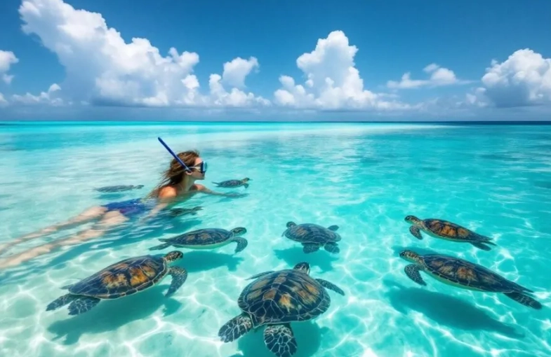 swim with turtles Europe
