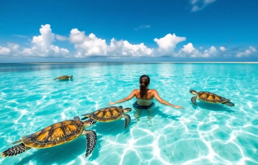 best places to swim with turtles