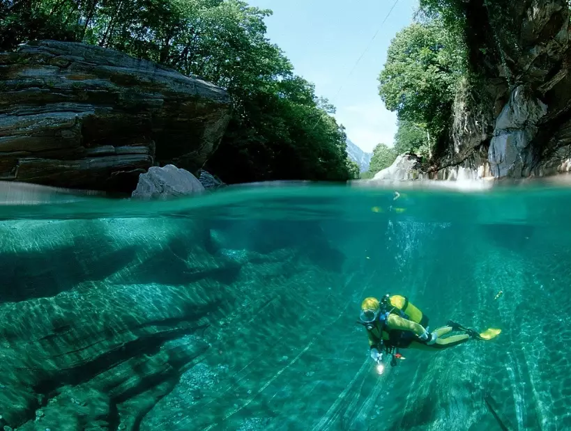 Where is the clearest water to scuba dive in the world?