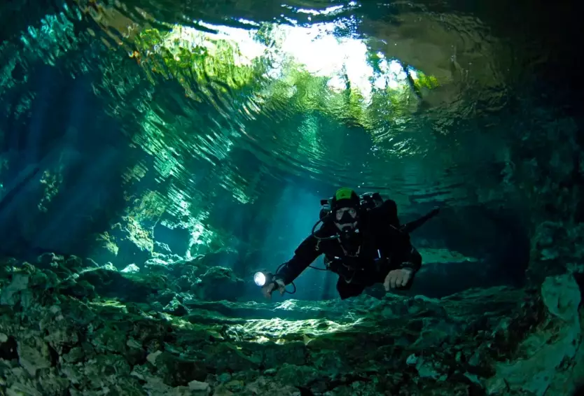 cenote diving Mexico
