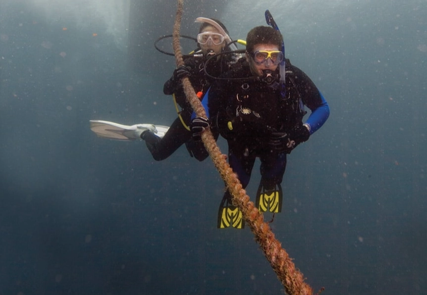 How to dive in deep water