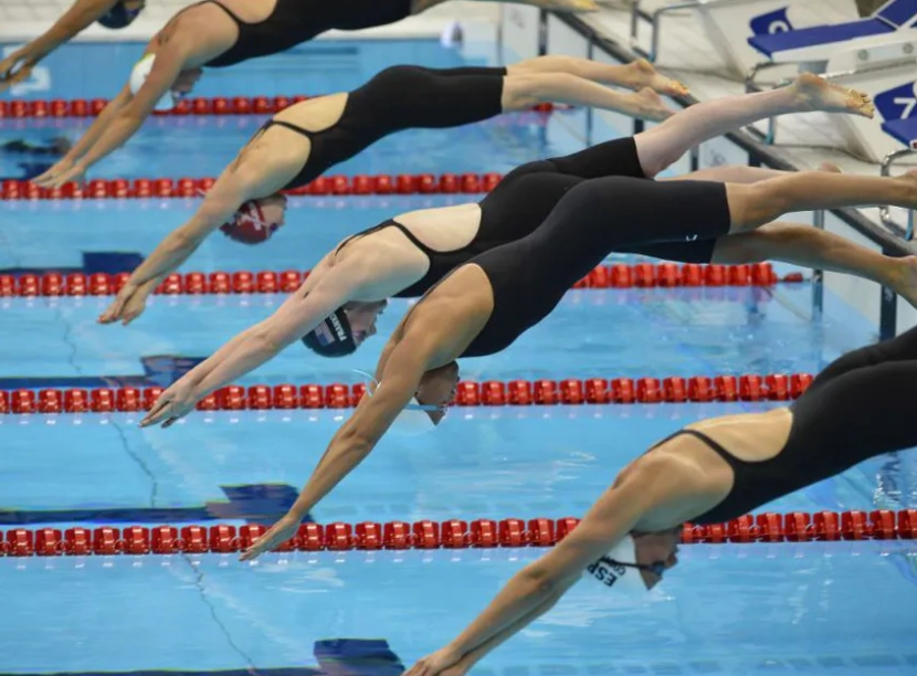What are the different types of dives in swimming?