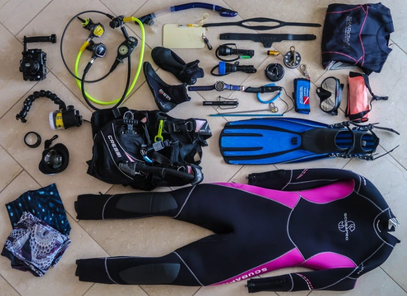 Used diving equipment list